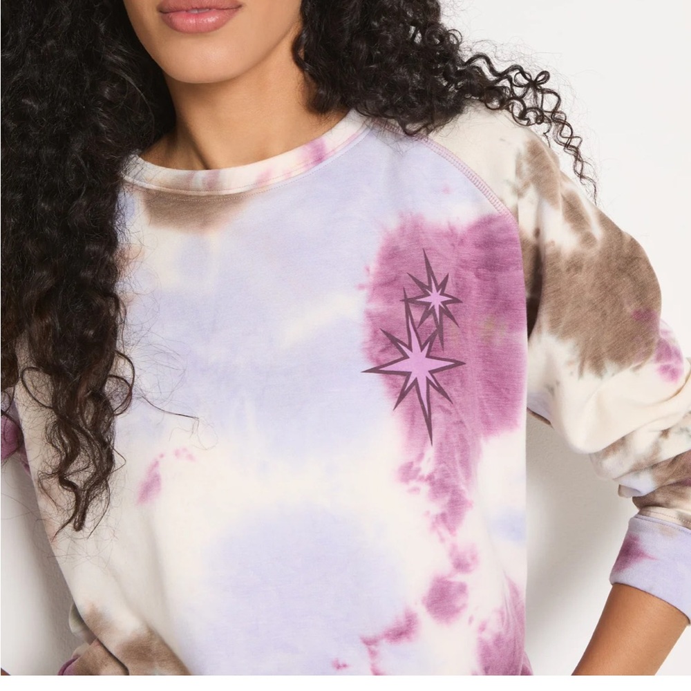 78& Sunny SEAS Tie Dye "Golden Hour" Graphic Sweatshirt NWT - Picture 6 of 9